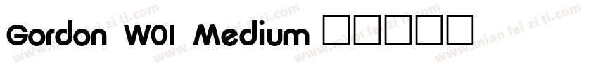 Gordon W01 Medium字体转换